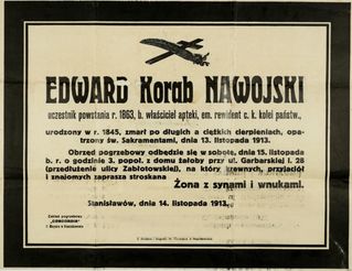 Zdjęcie powstańca styczniowego Edwward Nawojski