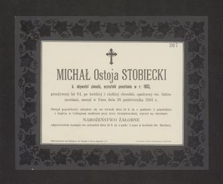 Zdjęcie powstańca styczniowego Michał  Stobiecki