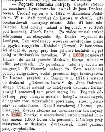 Danicz Julian ( 1822 - 1903) Danicz Julian ( 1822 - 1903)