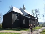 Czarna, pow. bieszczadzki. Kościół  pw. Podwyższenia Krzyża Świętego.