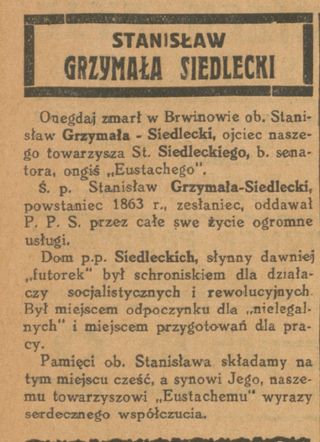Zdjęcie powstańca styczniowego Stanisław Siedlecki