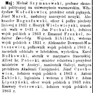 Zdjęcie powstańca styczniowego Jan  Puchalski