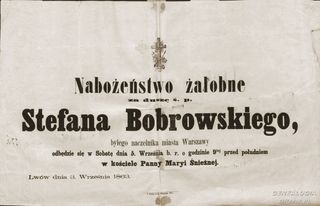 Zdjęcie powstańca styczniowego Stefan Bobrowski