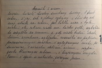 rękopis przepisu