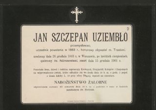 Zdjęcie powstańca styczniowego Jan  Uziębło
