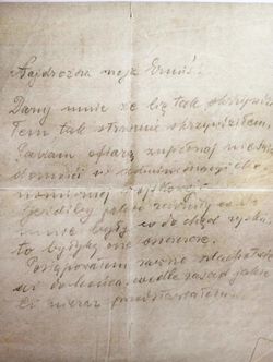 Eugeniusz Topolnicki list pożegnalny