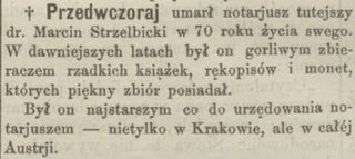Zdjęcie powstańca styczniowego Marcin Strzelbicki