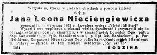 Zdjęcie powstańca styczniowego Jan Nieciengiewicz