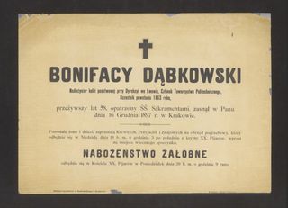 Zdjęcie powstańca styczniowego  Bonifacy  Dąbkowski