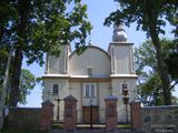 Kościól, brama i parkan. Szeszole - Šešuoliai 