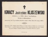 Kliszewski Ignacy  ( - 1899) 