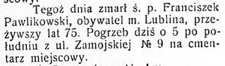 Zdjęcie powstańca styczniowego Franciszek Pawlikowski