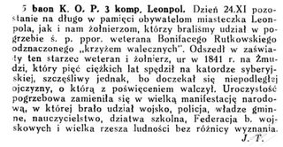 Zdjęcie powstańca styczniowego Bonifacy Rutkowski
