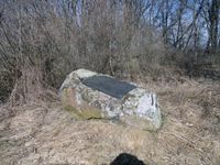 Kamień w miejscu urodzenia Romualda Traugutta