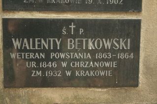 Zdjęcie powstańca styczniowego Walenty Bętkowski
