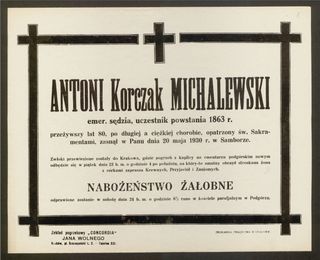 Zdjęcie powstańca styczniowego Antoni Michalewski