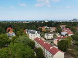  Świnoujście, widok z wieży kościoła ewangelickiego.