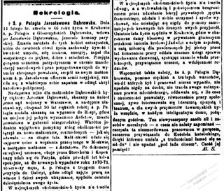 Zdjęcie powstańca styczniowego Pelagia Zgliczyńska