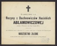 Nekrolog żony