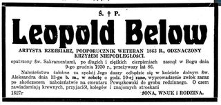 Zdjęcie powstańca styczniowego Leopold Below