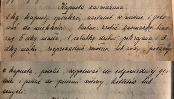 rekopis przepisu