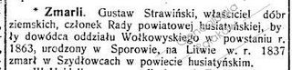Zdjęcie powstańca styczniowego Gustaw Strawiński