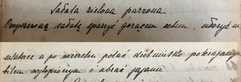rękopis przepisu