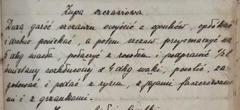 rękopis przepisu