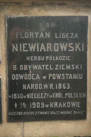 Zdjęcie powstańca styczniowego Florian Niewiarowski
