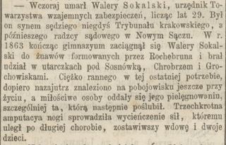 Zdjęcie powstańca styczniowego Walery Sokalski