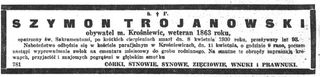 Zdjęcie powstańca styczniowego Szymon Trojanowski