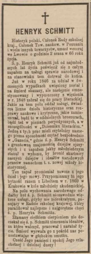 Zdjęcie powstańca styczniowego Henryk Schmitt