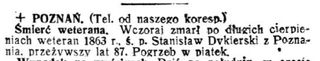 Zdjęcie powstańca styczniowego Stanisław Dykierski