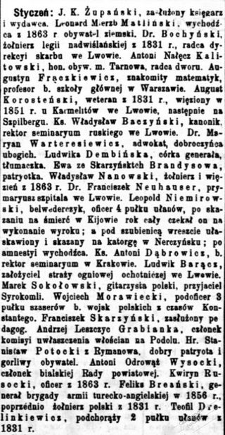 Zdjęcie powstańca styczniowego Leonard Matliński
