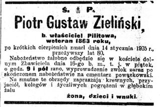 Zdjęcie powstańca styczniowego Piotr Gustaw Zieliński
