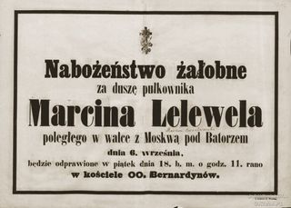 Zdjęcie powstańca styczniowego Marcin Lelewel