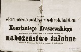 Zdjęcie powstańca styczniowego Konstanty Kraszewski