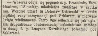 Zdjęcie powstańca styczniowego Franciszek Stetkiewicz